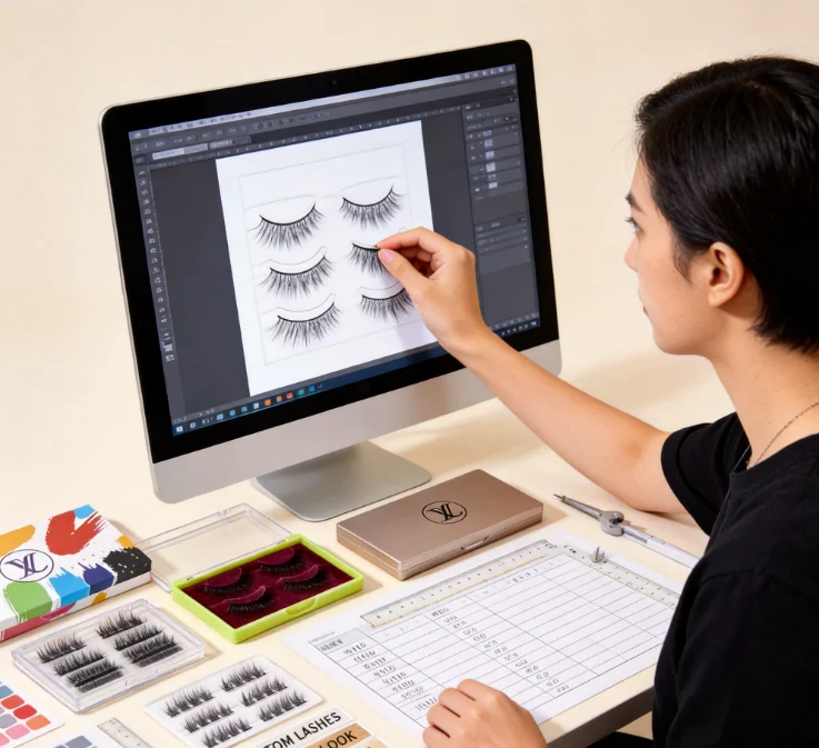 Custom packaging sampling and print finishes