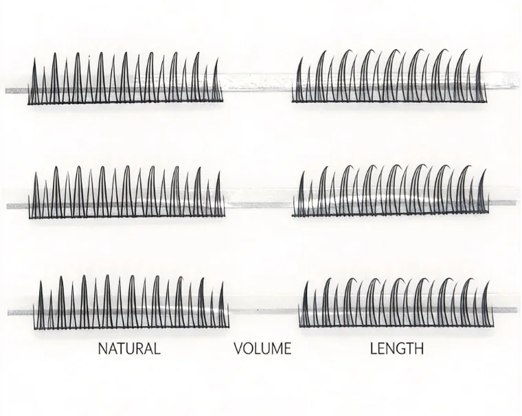 Natural Wispy Segmented Cluster Lashes product image